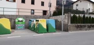 Ulični e-zbiralniki, lokacija Most na Soči (Sanja Sivec Levpušček)